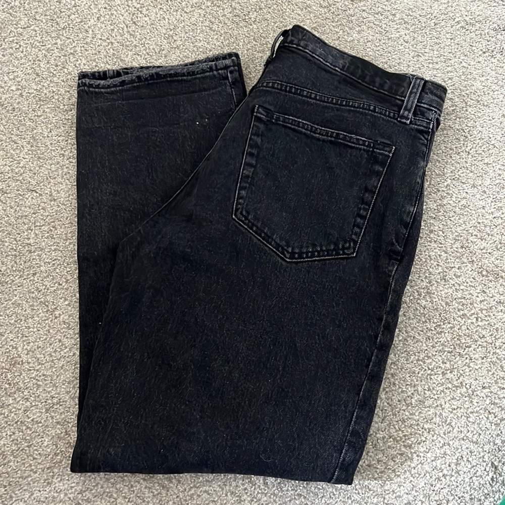 Abercrombie & Fitch 90s straight black jeans